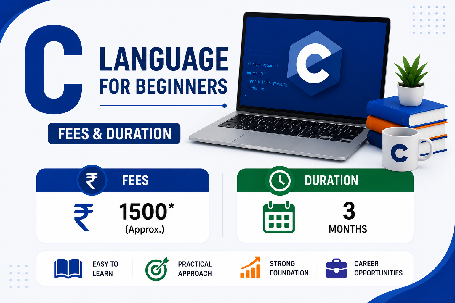 C Language for Beginners: Fees and Duration